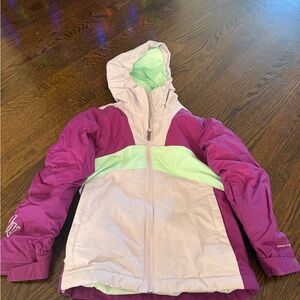Columbia Light Green and Purple Jacket